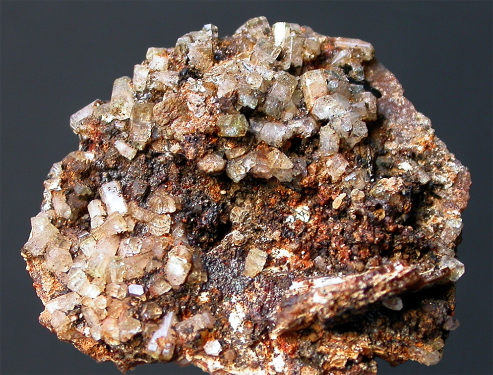 Milarite on bastnasite