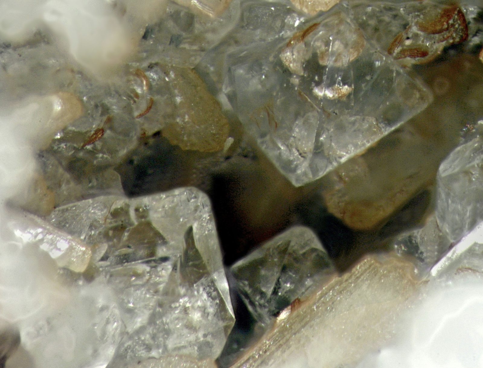 Cryolite pyramid crystal, Canada